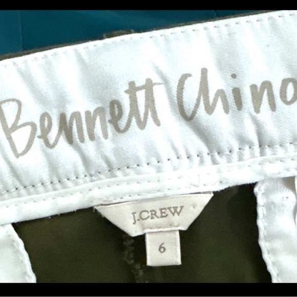 J. Crew Bennet Chino Straight Trousers Women’s Sz 6 Regular Preppy Olive Pants - Picture 9 of 11